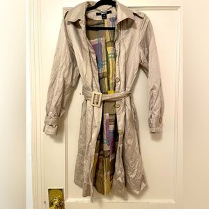 DKNY Champagne colored trench coat size XS